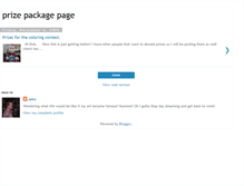Tablet Screenshot of prizepackagepage.blogspot.com