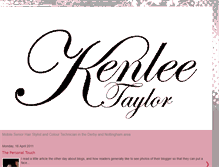 Tablet Screenshot of kenleetaylorhairdressing.blogspot.com