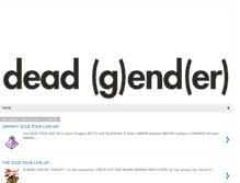 Tablet Screenshot of deadgender.blogspot.com