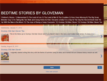 Tablet Screenshot of bedtimestoriesgloveman.blogspot.com