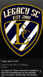 Mobile Screenshot of legacysoccerclub.blogspot.com