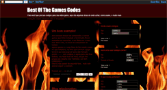 Desktop Screenshot of bestofthegamescodes.blogspot.com