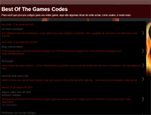 Tablet Screenshot of bestofthegamescodes.blogspot.com