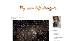 Desktop Screenshot of myownlifedesigner.blogspot.com