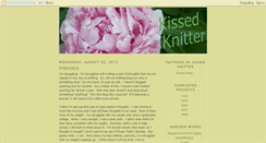 Desktop Screenshot of kissedknitter.blogspot.com