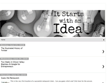 Tablet Screenshot of itstartswithanidea.blogspot.com