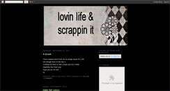 Desktop Screenshot of lovinlifescrapinit.blogspot.com