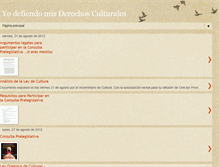 Tablet Screenshot of porlosderechosculturales.blogspot.com