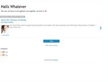 Tablet Screenshot of hallswhatever2009.blogspot.com