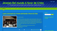 Desktop Screenshot of jovenesdelmundoafavordecristo.blogspot.com