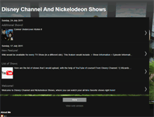 Tablet Screenshot of disneychannelandnickelodeonshows.blogspot.com