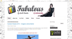 Desktop Screenshot of fabulouschannelbygiselleclaudino.blogspot.com