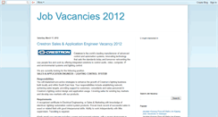 Desktop Screenshot of jobvacancy2012.blogspot.com