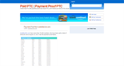 Desktop Screenshot of paymentproofptc.blogspot.com