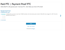 Tablet Screenshot of paymentproofptc.blogspot.com