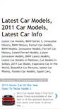 Mobile Screenshot of latestcarmodels.blogspot.com