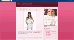 Desktop Screenshot of aartichabriafanclub.blogspot.com