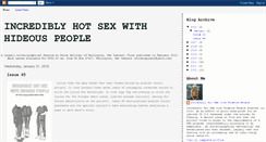 Desktop Screenshot of incrediblyhotsexwithhideouspeople.blogspot.com