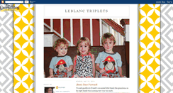 Desktop Screenshot of leblanctriplets.blogspot.com