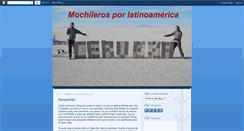 Desktop Screenshot of cervezaenlamochila.blogspot.com