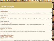 Tablet Screenshot of mythoughtsina.blogspot.com