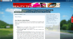 Desktop Screenshot of becomenaturalbeautytips.blogspot.com