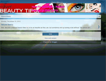 Tablet Screenshot of becomenaturalbeautytips.blogspot.com