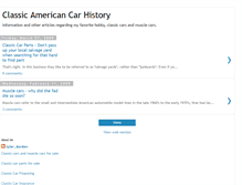 Tablet Screenshot of classic-american-cars.blogspot.com