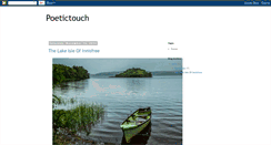 Desktop Screenshot of poetictouch.blogspot.com