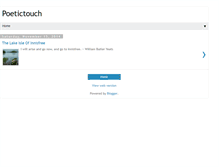 Tablet Screenshot of poetictouch.blogspot.com