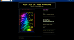 Desktop Screenshot of pequenosgrandespianistas.blogspot.com