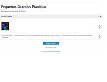 Tablet Screenshot of pequenosgrandespianistas.blogspot.com