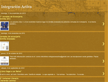 Tablet Screenshot of integracionactiva.blogspot.com
