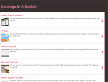 Tablet Screenshot of earningsinabasket.blogspot.com