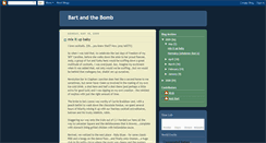 Desktop Screenshot of bartandthebomb.blogspot.com