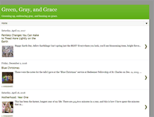 Tablet Screenshot of greengrayandgrace.blogspot.com