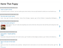 Tablet Screenshot of namethatpuppy.blogspot.com