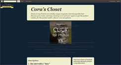 Desktop Screenshot of corascloset-lauras.blogspot.com