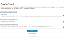 Tablet Screenshot of corascloset-lauras.blogspot.com