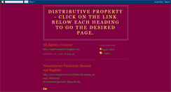 Desktop Screenshot of distributiveproperty.blogspot.com