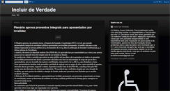 Desktop Screenshot of incluirdeverdade.blogspot.com