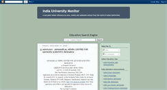 Desktop Screenshot of india-university.blogspot.com