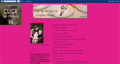 Desktop Screenshot of creativemomrecipes.blogspot.com