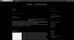 Desktop Screenshot of blackarchitecture.blogspot.com