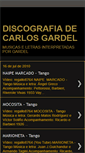 Mobile Screenshot of carlosgardel-discografia.blogspot.com