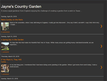 Tablet Screenshot of jaynescountrygarden.blogspot.com