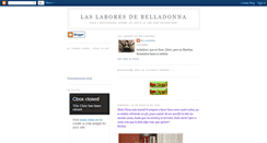 Desktop Screenshot of laboresdebelladonna.blogspot.com