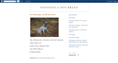 Desktop Screenshot of choosing-a-dog-breed.blogspot.com