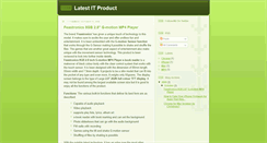 Desktop Screenshot of latestitproduct.blogspot.com