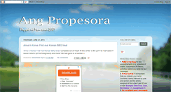 Desktop Screenshot of angpropesora.blogspot.com